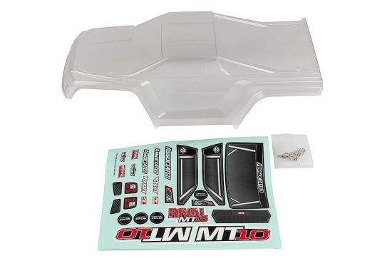 Team Associated Rival MT10 V2 Clear Bodyshell