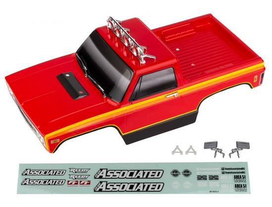 Team Associated Mt12 Red RTR Bodyshell Set Painted