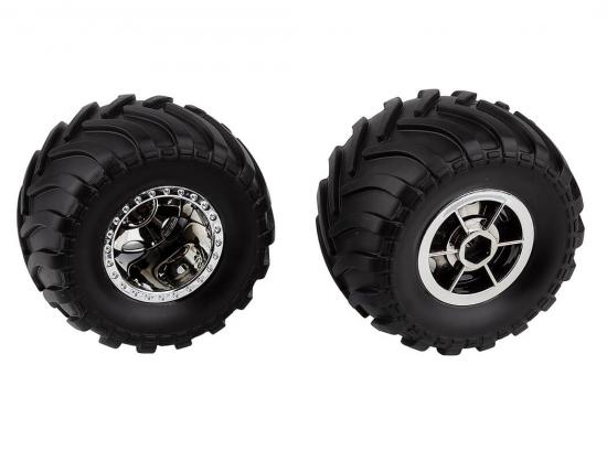 Team Associated Mt12 Wheels / Tyres Chrome (2)