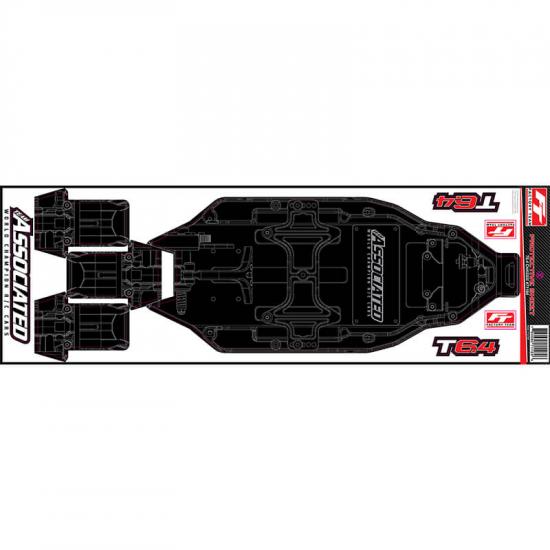 Team Associated T6.4 FT Chassis Protective Sheet Printed