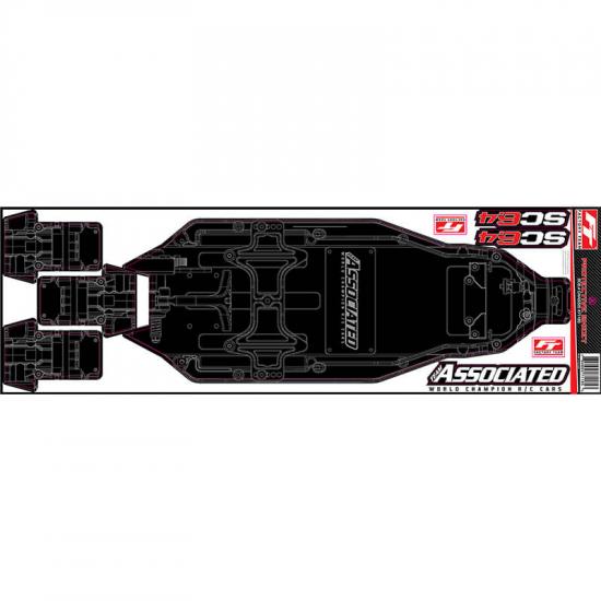 Team Associated SC6.4 FT Chassis Protective Sheet Printed