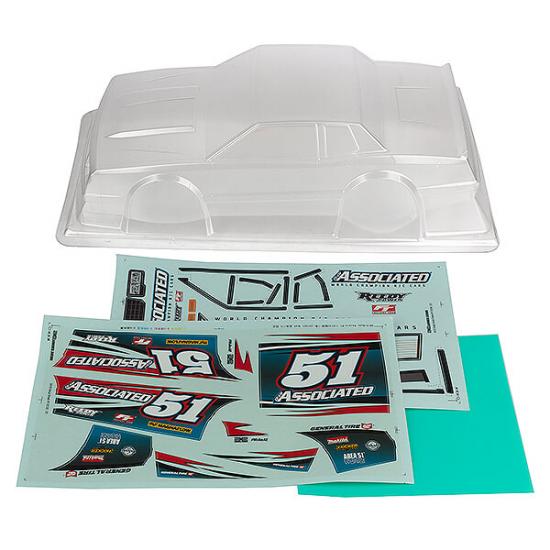 Team Associated SR10 Street Stock Body Shell Clear