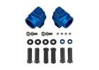 Team Associated FT DR10 Rear Hub Set Blue Aluminium