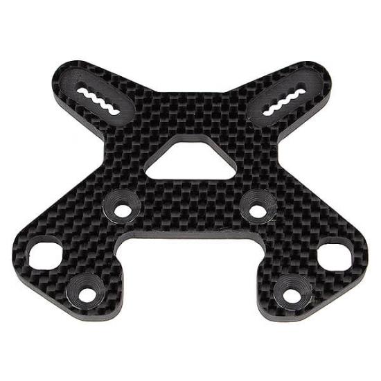 Team Associated RC8B4 FT Front Shock Tower - Carbon Fibre