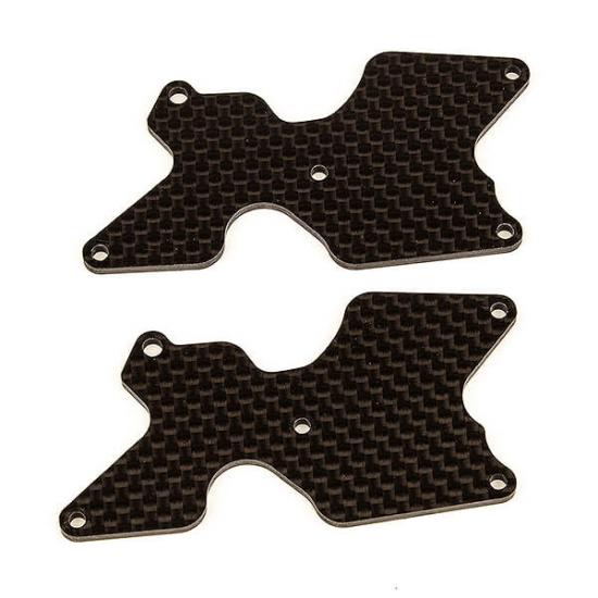 Team Associated RC8B4 FT Rear Suspension Arm Inserts - Carbon