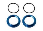 Team Associated 13mm Shock Collars - Blue Aluminium
