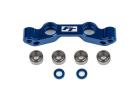 Team Associated RC10B6.4 FT Steering Rack - Blue Aluminium