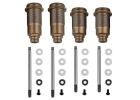 Team Associated FT 13mm Shock Bodies and Shafts - Front and Rear (23 + 27.5mm) Set - With Genuine Fox Kashima Coating
