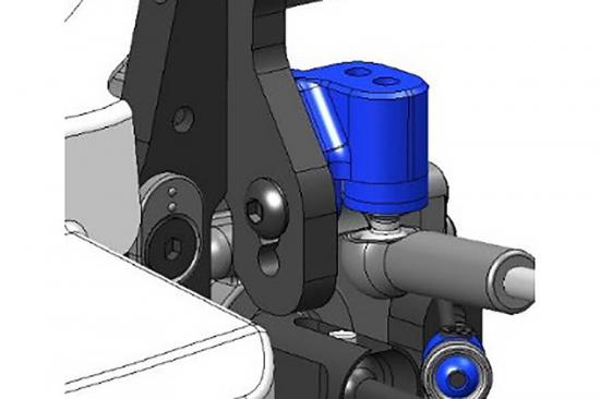 Team Associated RC10B74.2 FT Vertical Rear Ballstud Mount Set