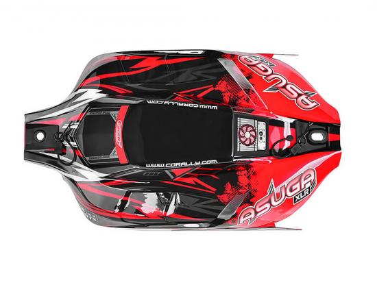 Corally Polycarbonate Body Asuga Xlr Painted Red Cut 1 PC