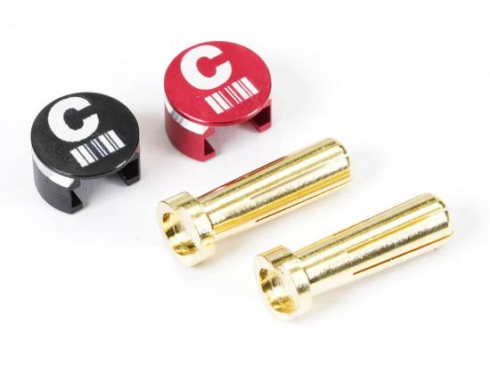 Centro Low Profile Heatsink Plug Connector Grips with 5mm Bullets