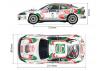 Carisma GT24 Toyota Celica GT-Four WRC Clear Body Set