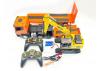HuiNa 1:24 Platform Trailer And Excavator Set