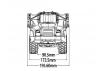 HuiNa K960 Hydraulic Kabolite 6X6 Alloy Articulated Truck