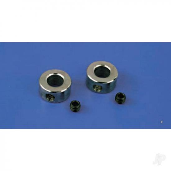 Dubro 1:16in Plated Brass Dura-Collars (1.5mm) (4 pcs per package)