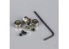 Dubro 7/32in Plated Brass Dura-Collars (5.5mm) (2 pcs per package)