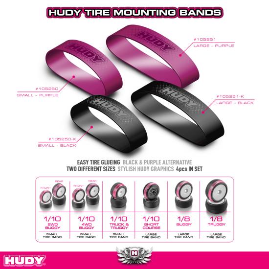 Hudy Tire Mounting Band - Small - Black (4)