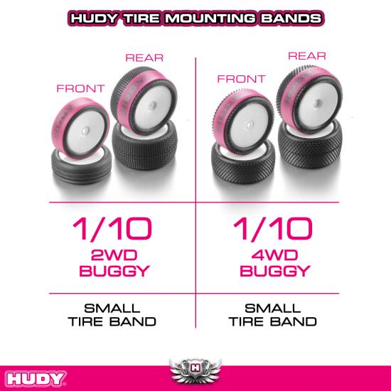 Hudy Tire Mounting Band - Small - Black (4)