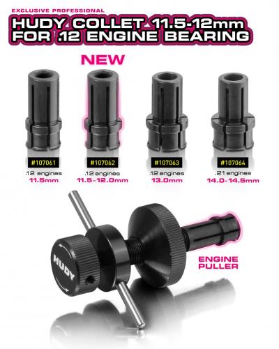 Hudy Collet 11.5-12mm For .12 Engine Bearing