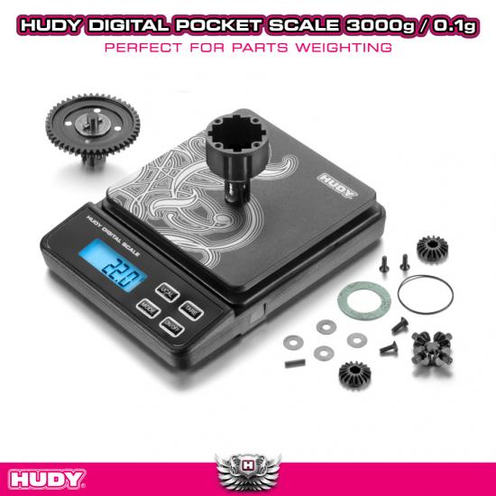 Hudy Professional Digital Pocket Scale - 3000G/0.1G