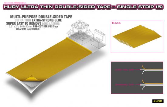 Hudy Ultra Thin Double Sided Tape - Single Strip (5)