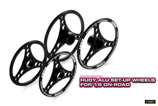 Hudy Aluminium Set Up Wheel For 1:8 On-Road (4)