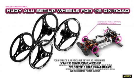 Hudy Aluminium Set Up Wheel For 1:8 On-Road (4)