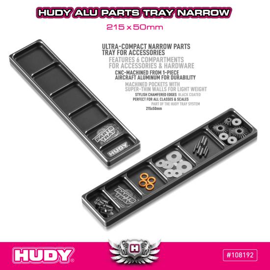 Hudy Aluminium Parts Tray Narrow 215X50mm