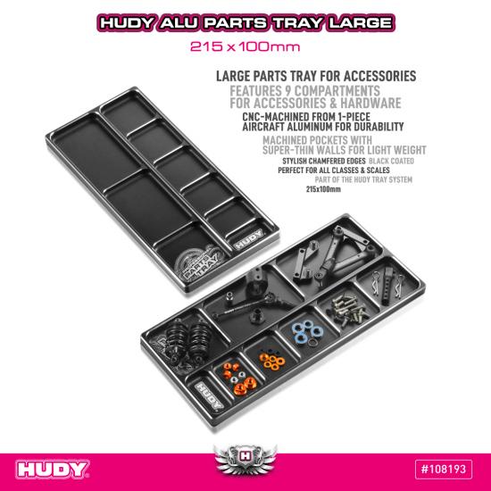 Hudy Aluminium Parts Tray Large 215X100mm