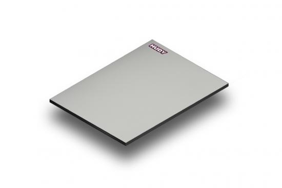 Hudy Flat Set Up Board 1:10 + 1:12 On-Road - Lightweight - Grey