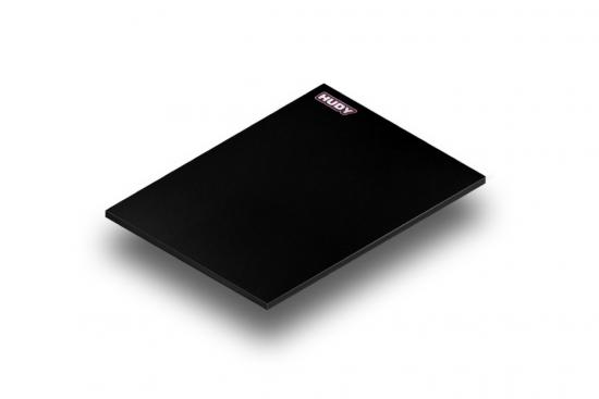 Hudy Flat Set Up Board 1:10 + 1:12 On-Road - Lightweight - Black