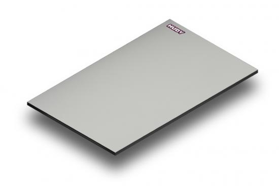 Hudy Flat Set Up Board 1:8 On-Road - Lightweight - Grey