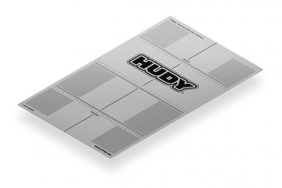 Hudy Plastic Set Up Board Decal 331X545mm - 1:8 On-Road
