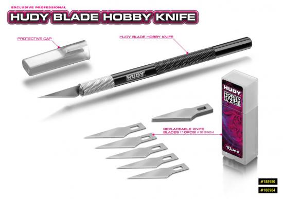 Hudy Replaceable Hobby Knife Blades (10Pcs)