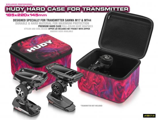 Hudy Hard Case - 185X220X145mm - Transmitter Sanwa Mt4 Mt44 And M17