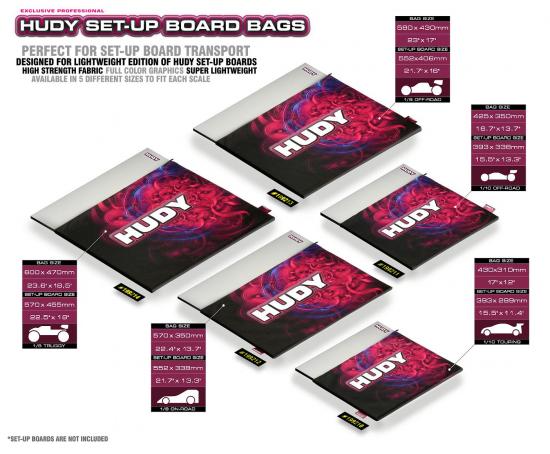 Hudy Set Up Board Bag 1:8 Off-Road + GT