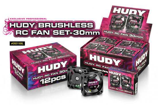 Hudy Brushless RC Fan 30mm - Set Of 12Pcs
