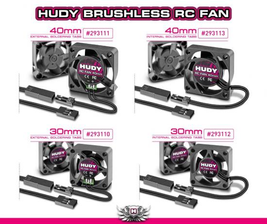 Hudy Brushless RC Fan 30mm - With Internal Soldering Tabs