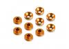 Hudy Aluminium Countersunk Servo Shim - Orange (10)