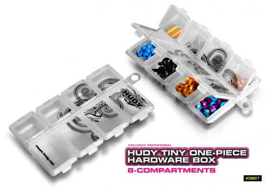 Hudy Tiny One Piece Hardware Box - 8 Compartments ** CLEARANCE **