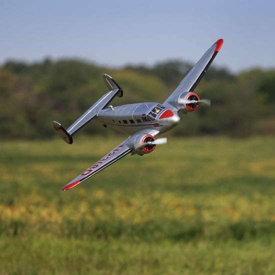 E Flite Beechcraft D18 1.5m - BNF Basic