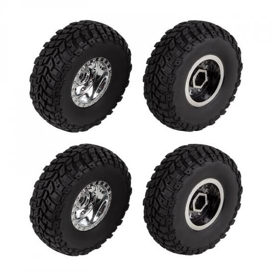 Element RC Enduro12 Wheels + Tyres - Chrome