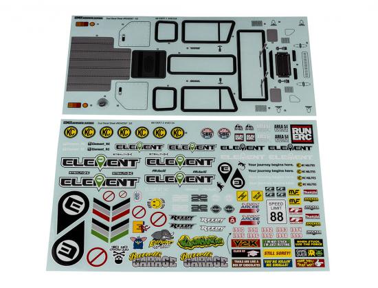Element RC Enduro Zuul Decal Sheet