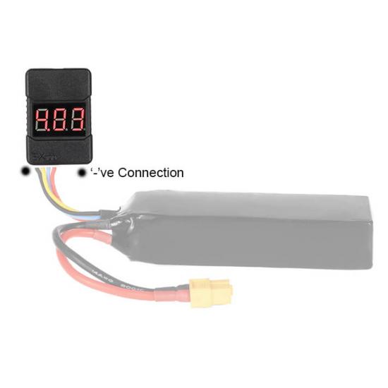 ETronix 1-8S Cased Lipo Battery Voltage Meter With Alarm