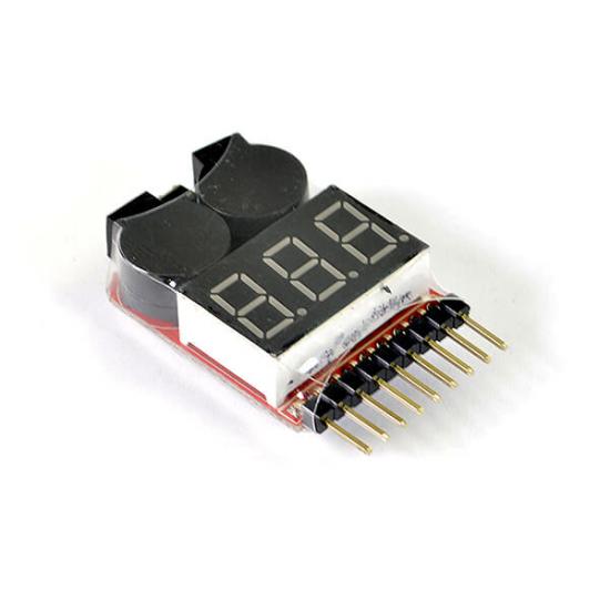 ETronix 1-8S Lipo Battery Voltage Meter With Alarm