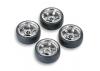 Fastrax Drift D1 Tyres Mounted on 9mm Offset 5 Spoke Chrome Wheels (4) ** CLEARANCE **
