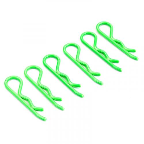 Fastrax 1:8 / 1:5 Transponder Body Clips - Fluorescent Green (6)