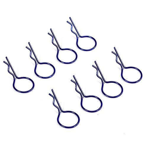 Fastrax Large Body Clips (8) - Metallic Blue