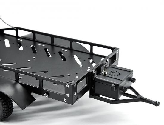Fastrax Dual Axle Trailer With Ramps + LEDs - Medium 1:12 - 1:18 Scale ** CLEARANCE **