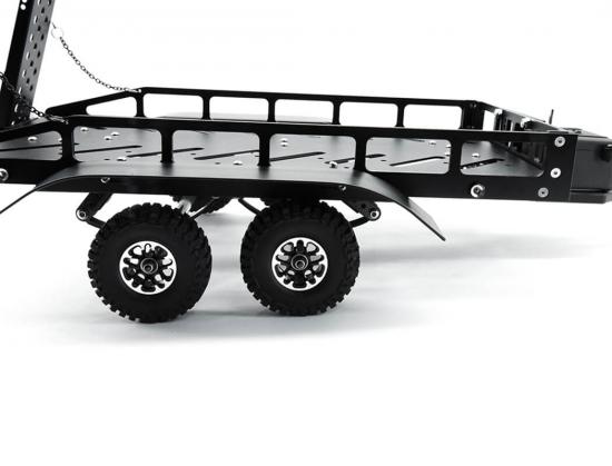 Fastrax Dual Axle Trailer With Ramps + LEDs - Medium 1:12 - 1:18 Scale ** CLEARANCE **